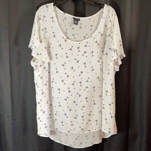 Torrid- 3X - Martini print shirt
